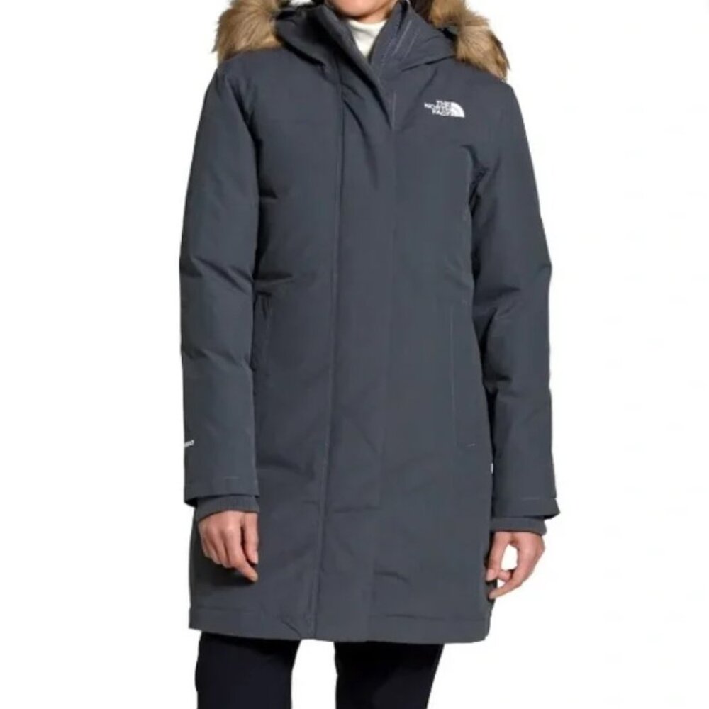 Like New The North Face Women’s 550 Down Arctic Parka Waterproof Jacket Gray S